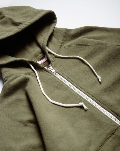 Zip Reach-Up Hoody V.2 / Olive
