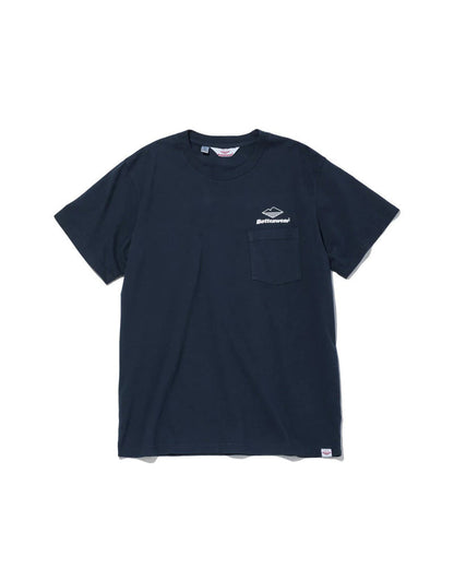 Team S/S Pocket Tee / Navy x White