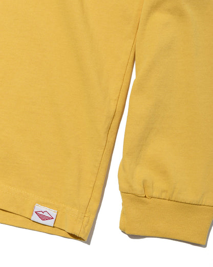 Team L/S Pocket Tee / Mustard x Red