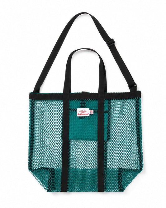 SS27 - Mesh Tote - Teal x Black