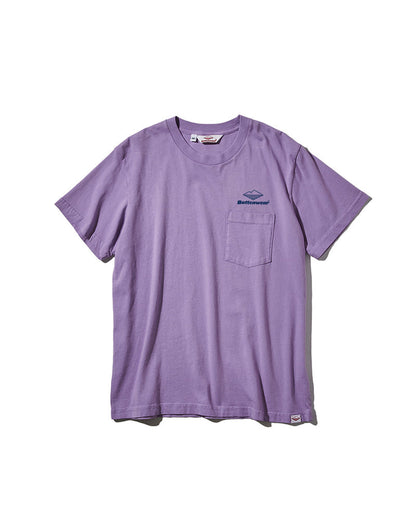 Team S/S Pocket Tee / Lavender x Navy