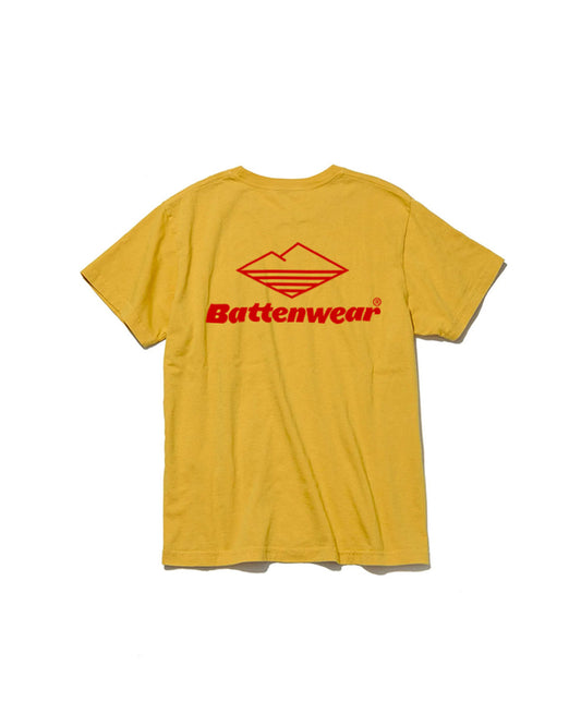 Team S/S Pocket Tee / Mustard x Red