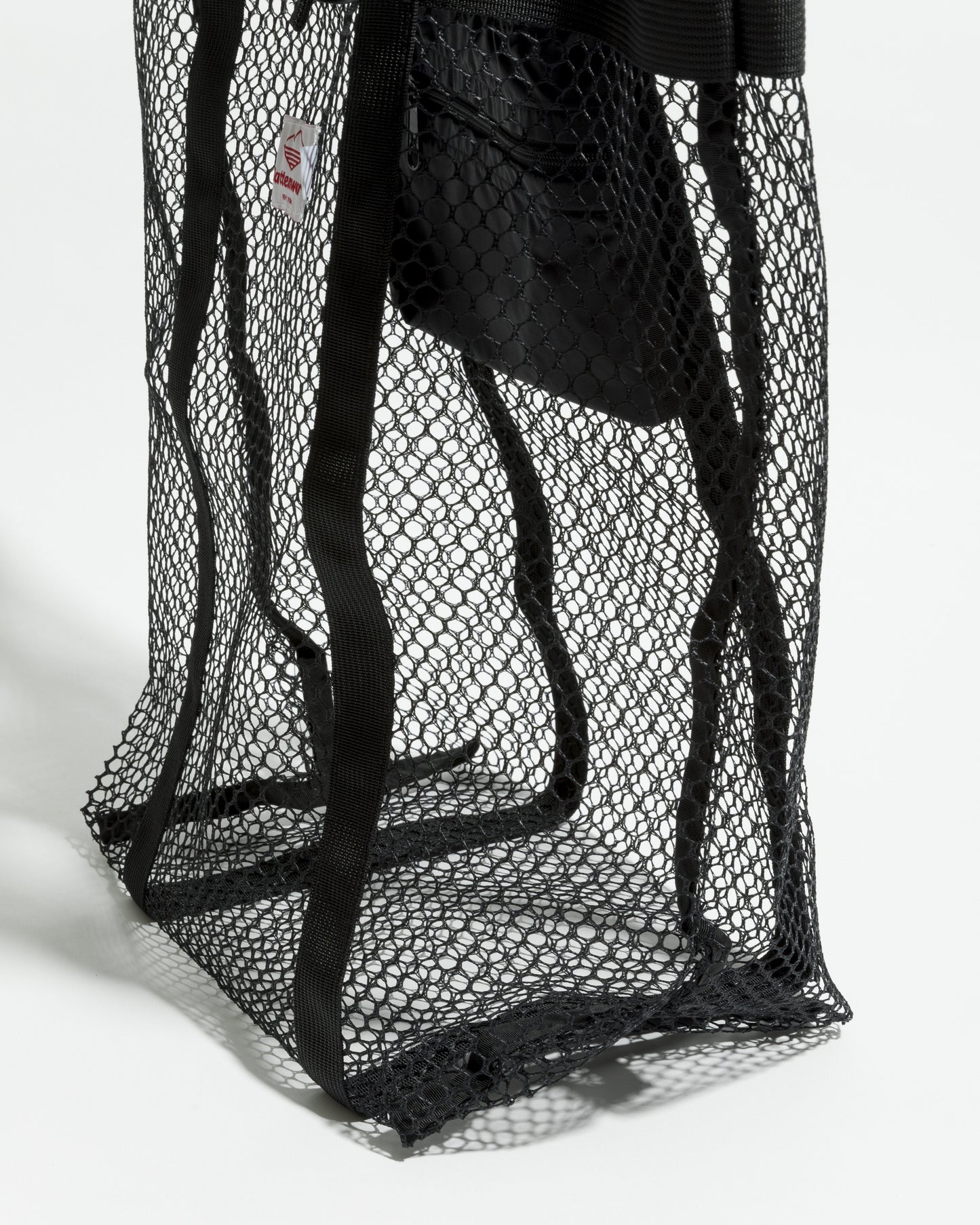 SS27 - Mesh Tote - Black  _ Black