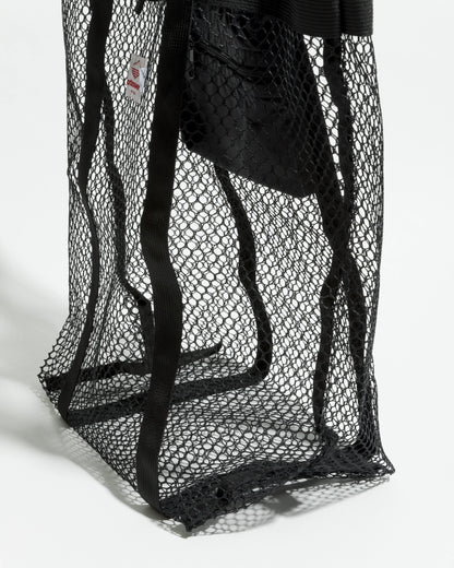 Mesh Tote - Black  _ Black