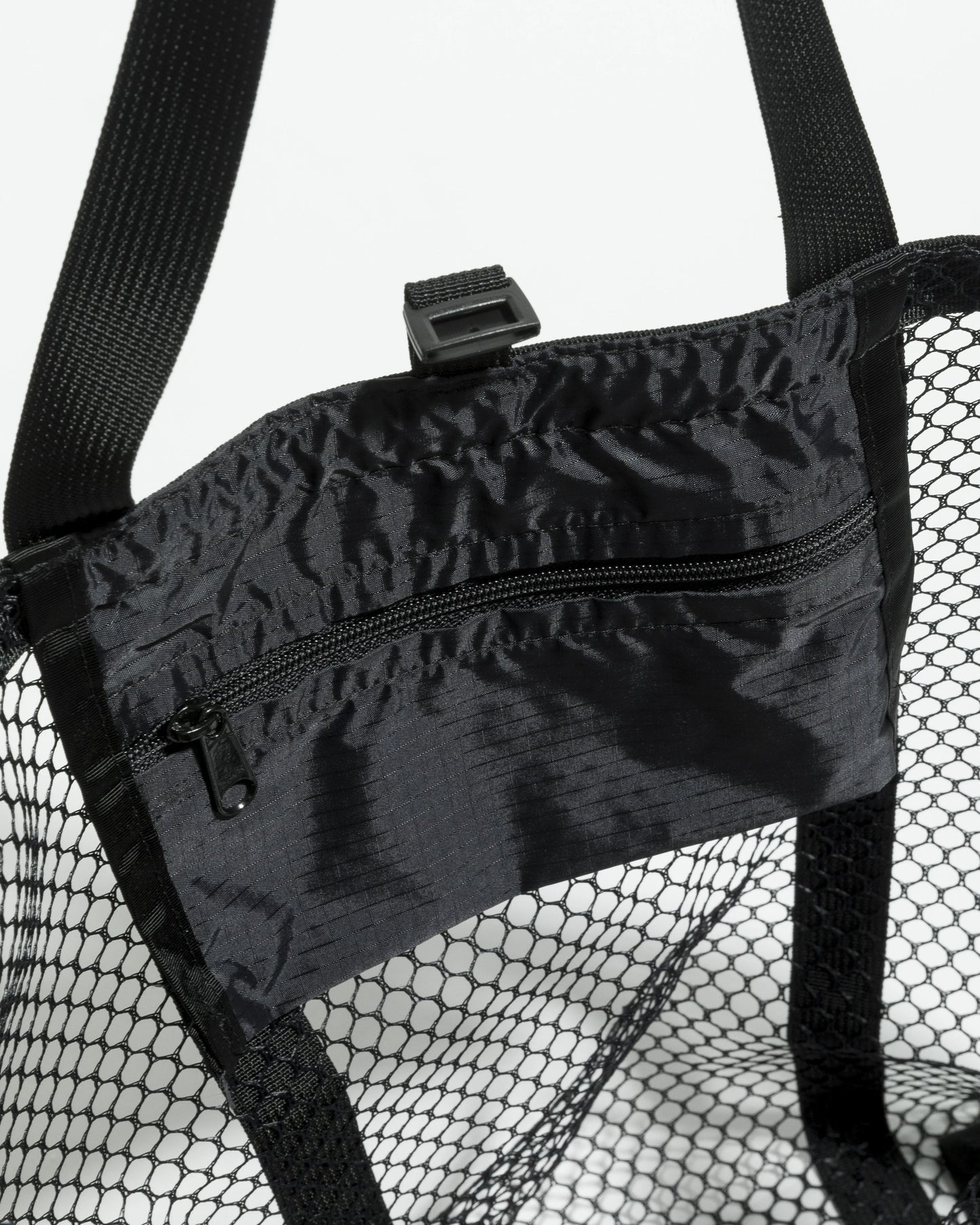 Mesh Tote - Black  _ Black