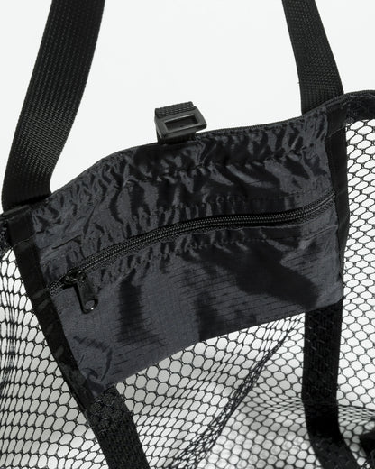 Mesh Tote - Black  _ Black