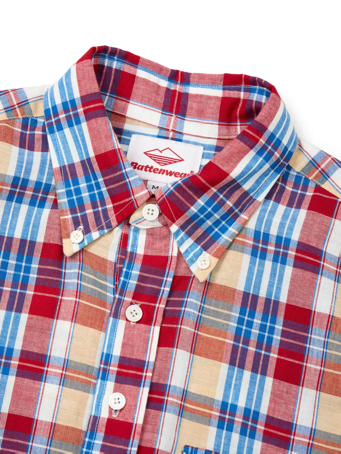 Sport Pullover - White x Red Madras