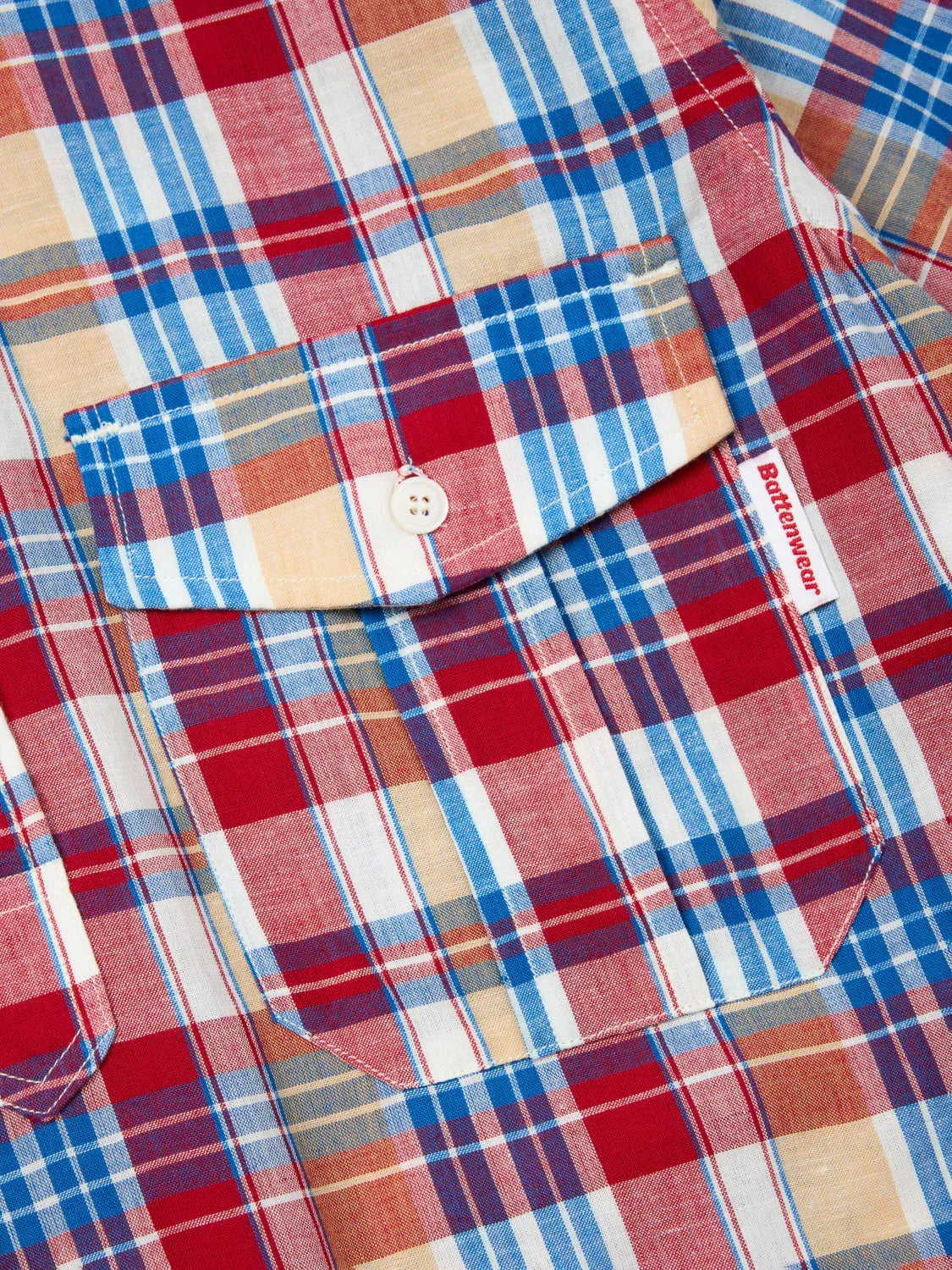 Sport Pullover - White x Red Madras
